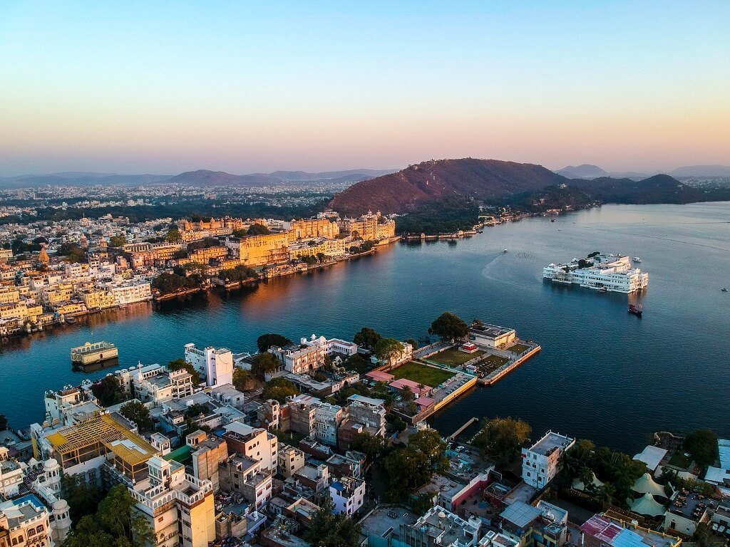 udaipur arial view