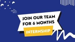 Join our Team for 6 months internship and walk out with extensive experience and certificate.