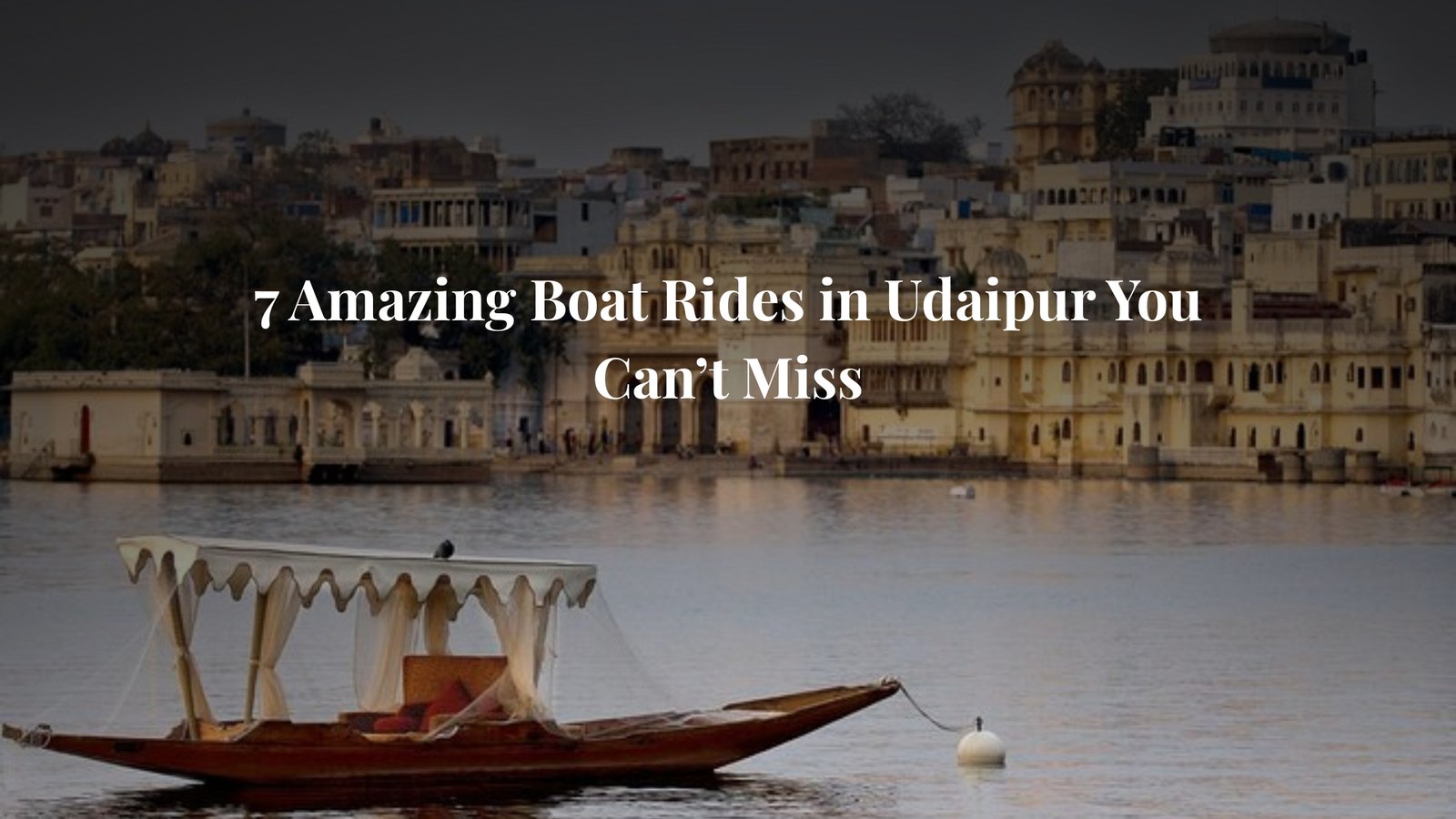 Boat rides in Udaipur