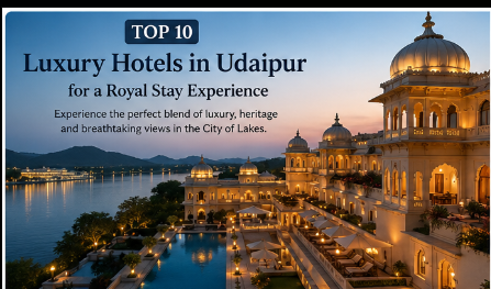 Luxury hotels in Udaipur with lake and palace views