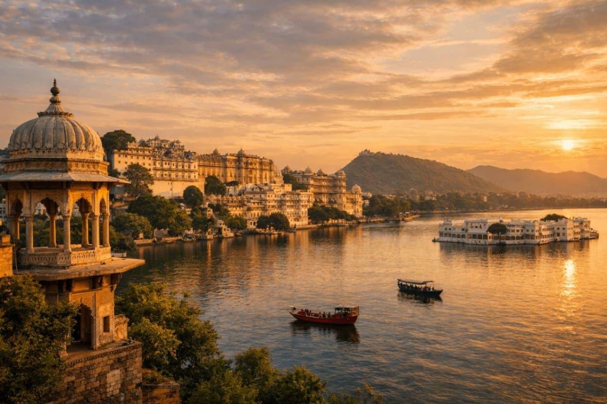 One Day Udaipur Itinerary covering top attractions in 24 hours