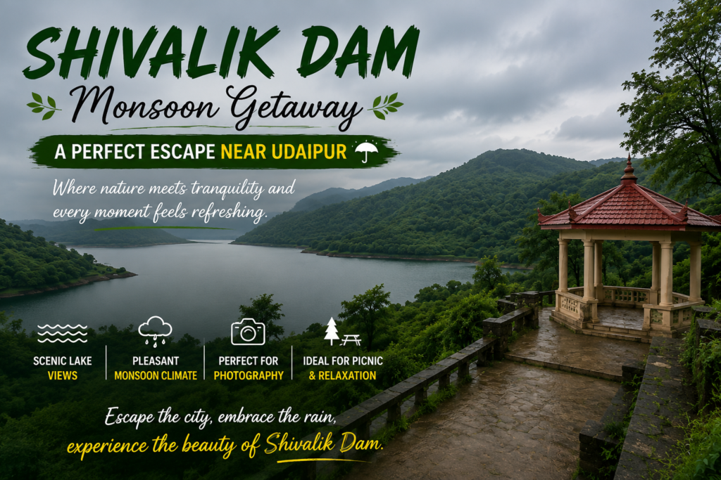 Shivalik Dam near Udaipur during monsoon