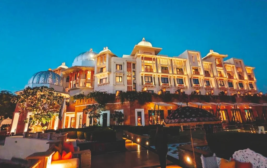 The Leela Palace Udaipur overlooking Lake Pichola
